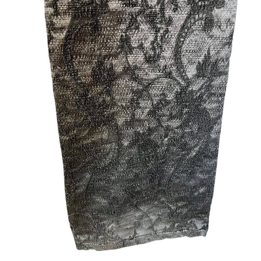 Signe Paris Y2K Whimsigoth Grunge Vintage Flare Texture Womens Pants Silver sz 2 - Picture 11 of 16